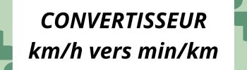 CONVERTISSEUR KM H EN MIN KM