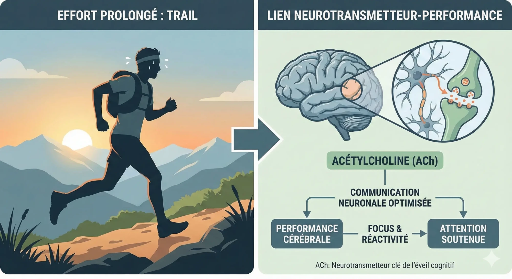effet acétylcholine sur les sports d'endurance